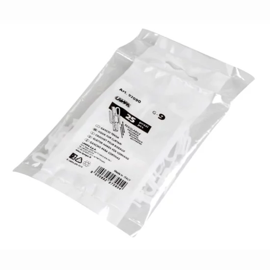 Lampa - Γαντζάκια Κουρτίνας Φορτηγού G-10 Ρυθμιζόμενα 9-28 mm από Πλαστικό σε Λευκό Ημιδιάφανο Χρώμα με Διαστάσεις 3.6x16.3x30 mm - 500 τεμ. (L9710.8)