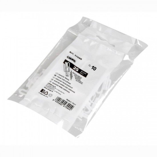 Lampa - Γαντζάκια Κουρτίνας Φορτηγού G-10 Ρυθμιζόμενα 9-28 mm από Πλαστικό σε Λευκό Ημιδιάφανο Χρώμα με Διαστάσεις 3.6x16.3x30 mm - 25 τεμ. (L9709.0)