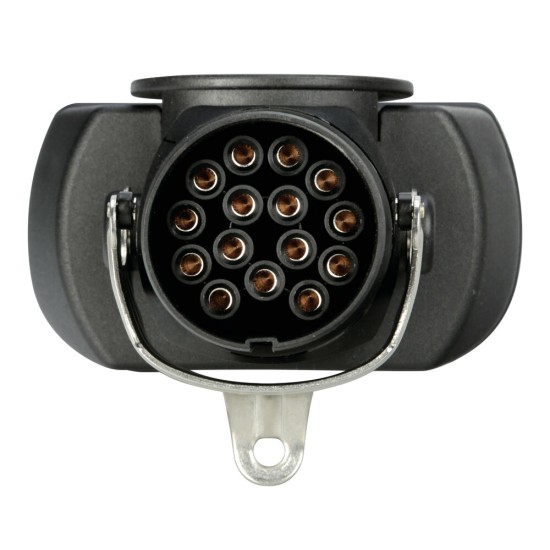 ΠΡΙΖΑ/ΑΝΤΑΠΤΟΡΑΣ ΓΙΑ ΣΠΙΡΑΛ ΡΕΥΜΑΤΟΣ ΦΟΡΤΗΓΟΥ/ΝΤΑΛΙΚΑΣ (ΕΙΣΟΔΟΣ 15 ΠΟΛΩΝ >ΕΞΟΔΟΣ TYPE N + TYPE S) LAMPA  - 1 ΤΕΜ.