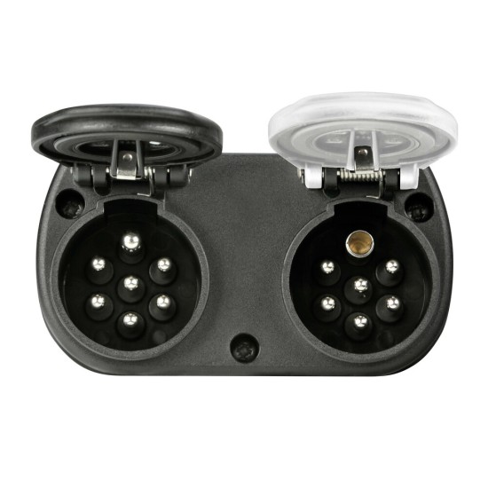 ΠΡΙΖΑ/ΑΝΤΑΠΤΟΡΑΣ ΓΙΑ ΣΠΙΡΑΛ ΡΕΥΜΑΤΟΣ ΦΟΡΤΗΓΟΥ/ΝΤΑΛΙΚΑΣ (ΕΙΣΟΔΟΣ 15 ΠΟΛΩΝ >ΕΞΟΔΟΣ TYPE N + TYPE S) LAMPA  - 1 ΤΕΜ.