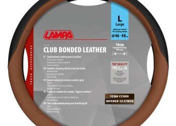 Lampa - Κάλυμμα Τιμονιού Φορτηγού Club τεχνόδερμα και Skeentex M 46-48εκ. Άοσμο Μαλακό εύκολη τοποθέτηση φαρδιά λαβή 10εκ. Καφέ - 1 τεμ. (L9716.8)