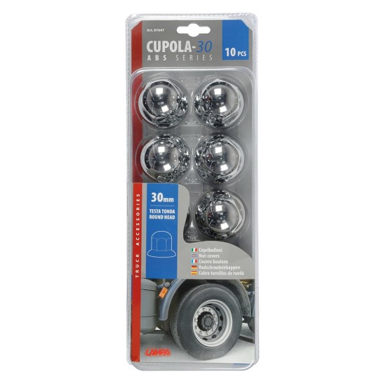 ΚΑΠΑΚΙΑ ΠΑΞΙΜΑΔΙΩΝ / ΜΠΟΥΛΟΝΙΩΝ ΦΟΡΤΗΓΟΥ ΠΛΑΣΤΙΚΑ ΧΡΩΜΙΟΥ 30mm 10ΤΕΜ.