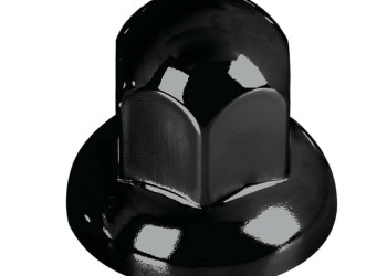 ΚΑΠΑΚΙΑ ΠΑΞΙΜΑΔΙΩΝ/ΜΠΟΥΛΟΝΙΩΝ ΦΟΡΤΗΓΟΥ DOME ΣΤΡΟΓΓΥΛΑ STAINLESS STEEL Φ33mm ΜΑΥΡΟ LAMPA - 40 ΤΕΜ.