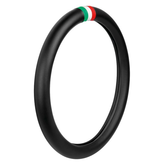 ΚΑΛΥΜΜΑ ΤΙΜΟΝΙΟΥ ΦΟΡΤΗΓΟΥ ΣΗΜΑΙΑ ΙΤΑΛΙΑΣ ΔΕΡΜΑΤΙΝΗ ΜΑΥΡΟ (S) 42-44cm ΟΙΚΟΛΟΓΙΚΟ & ΑΟΣΜΟ LAMPA - 1 TEM.