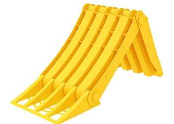 ΤΑΚΟΣ ΤΡΟΧΟΥ ORIGAMY E53 ΘΕΡΜΟΠΛΑΣΤΙΚΟΣ ΚΙΤΡΙΝΟΣ DIN76051/53 463x228mm - 1 ΤΕΜ.