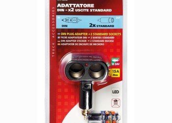 ΑΝΤΑΠΤΟΡΑΣ ΑΝΑΠΤΗΡΑ ΔΙΠΛΟΣ AD-2 12/24V 15A ΜΕ ΦΩΣ ΕΝΔΕΙΞΗΣ LED