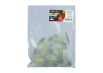 T10 W5W 24-30V W2,1x9,5d MEGA-LED COB 2SMDx12chips 150lm ΛΕΥΚΟ 20ΤΕΜ.