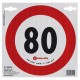 ΣΗΜΑ ΤΑΧΥΤΗΤΑΣ ΧΙΛΙΟΜΕΤΡΩΝ 80km/h ΑΥΤΟΚΟΛΛΗΤΟ 20CM ΔΙΑΜΕΤΡΟΣ