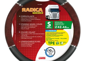 ΚΑΛΥΜΜΑ ΤΙΜΟΝΙΟΥ ΦΟΡΤΗΓΟΥ RADICA (S) 42-44cm (ΜΑΥΡΟ/ΞΥΛΟ/ΟΙΚΟΛΟΓΙΚΟ/ΑΟΣΜΟ)