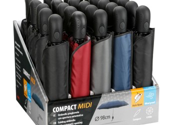 ΟΜΠΡΕΛΕΣ COMPACT MIDI Φ98cm ΑΝΤΙΑΝΕΜΙΚΕΣ ΑΥΤΟΜΑΤΟ ΑΝΟΙΓΜΑ ΔΙΑΦΟΡΑ ΧΡΩΜΑΤΑ 31x31x24cm ΣΤΑΝΤ LAMPA - 25 ΤΕΜ.