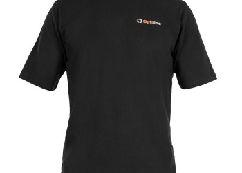ΜΠΛΟΥΖΑΚΙ T-SHIRT ΜΑΥΡΟ OPTILINE (M) 100% ΒΑΜΒΑΚΕΡΟ 1ΤΕΜ.