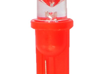 T10 W5W 12V W2,1x9,5d LED 1xFlux 8mm ΚΟΚΚΙΝΟ ΔΙΑΘΛΑΣΗΣ (ΚΑΡΦΩΤΟ ΑΚΑΛΥΚΟ) BLISTER 2ΤΕΜ. M-TECH