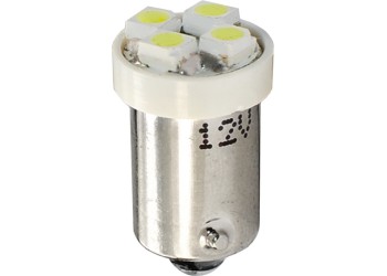 T4W 12V 0,96W BA9s (ΜΙΝΙΟΝ) LED 4xLED 3mm ΜΠΛΕ BLISTER 2ΤΕΜ. M-TECH