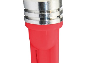 T10 W5W 12V W2,1x9,5d LED 1xHP ΚΟΚΚΙΝΟ (ΚΑΡΦΩΤΟ ΑΚΑΛΥΚΟ) BLISTER 2ΤΕΜ. M-TECH