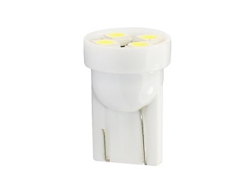 T10 W5W 12V W2,1x9,5d LED 4xSMD3528 ΛΕΥΚΟ (ΚΑΡΦΩΤΟ ΑΚΑΛΥΚΟ) BLISTER 2ΤΕΜ. M-TECH