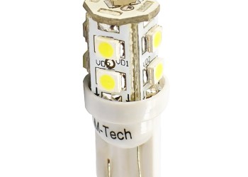 T10 W5W 12V W2,1x9,5d LED 9xSMD3528 ΜΠΛΕ (ΚΑΡΦΩΤΟ ΑΚΑΛΥΚΟ) BLISTER 2ΤΕΜ. M-TECH