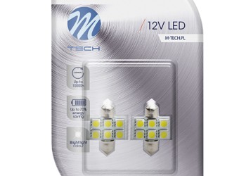 ΛΑΜΠΑΚΙΑ ΠΛΑΦΟΝΙΕΡΑΣ C5W/C10W 12V 1,44W SV8,5 31mm LED 6xSMD5050 ΛΕΥΚΟ 2ΤΕΜ.