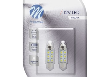 ΛΑΜΠΑΚΙΑ ΠΛΑΦΟΝΙΕΡΑΣ C5W/C10W 12V 0,48W SV8,5 36mm LED 6xSMD3528 ΠΡΑΣΙΝΟ BLISTER 2ΤΕΜ. M-TECH