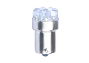 R5W/R10W 12V BA15s LED 9xSMD3014 ΚΟΚΚΙΝΟ (ΜΟΝΟΠΟΛΙΚΟ) BLISTER 2ΤΕΜ. M-TECH