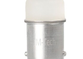 R5W/R10W 12V BA15s LED 9xSMD3014 ΛΕΥΚΟ (ΜΟΝΟΠΟΛΙΚΟ) BLISTER 2ΤΕΜ. M-TECH