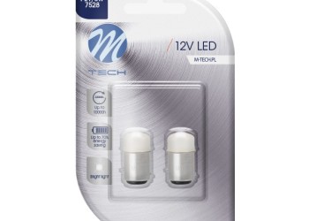 P21/5W 12V BAY15d 9xSMD3014 LED ΛΕΥΚΟ BLISTER M-TECH - 2 ΤΕΜ.