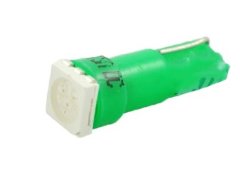 T5 12V W2x4,6d LED 1xSMD5050 ΠΡΑΣΙΝΟ (ΚΑΡΦΩΤΟ ΑΚΑΛΥΚΟ) BLISTER 2ΤΕΜ. M-TECH