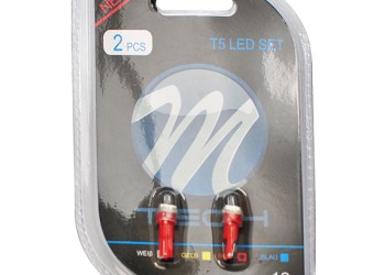 T5 12V W2x4,6d LED 1xSMD5050 ΚΟΚΚΙΝΟ (ΚΑΡΦΩΤΟ ΑΚΑΛΥΚΟ) BLISTER 2ΤΕΜ.