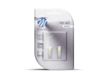 T5 12V W2x4,6d LED 1xSMD5050 ΛΕΥΚΟ (ΚΑΡΦΩΤΟ ΑΚΑΛΥΚΟ) BLISTER 2ΤΕΜ.