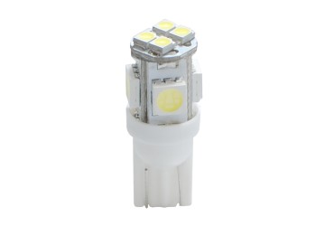 T10 W5W 12V W2,1x9,5d LED 4xSMD5050+4xSMD3528 ΛΕΥΚΟ (ΚΑΡΦΩΤΟ ΑΚΑΛΥΚΟ) BLISTER 2ΤΕΜ. M-TECH