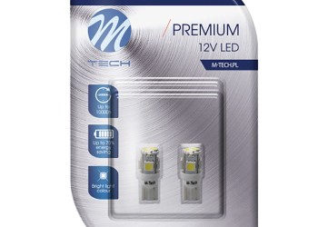 T10 W5W 12V W2,1x9,5d LED 4xSMD5050+4xSMD3528 ΛΕΥΚΟ (ΚΑΡΦΩΤΟ ΑΚΑΛΥΚΟ) BLISTER 2ΤΕΜ. M-TECH