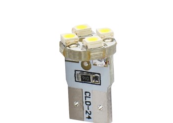 W5W 12V T10 W2,1x9,5d LED 4xSMD3528 ΛΕΥΚΟ (ΚΑΡΦΩΤΟ ΑΚΑΛΥΚΟ) BLISTER 2ΤΕΜ.