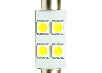 ΛΑΜΠΑΚΙΑ ΠΛΑΦΟΝΙΕΡΑΣ C5W/C10W 12V 1,36W SV8,5 36mm LED 4xSMD5050 ΛΕΥΚΟ BLISTER 2ΤΕΜ.