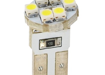 T10 W5W 12V W2,1x9,5d LED 6xSMD3528 ΛΕΥΚΟ (ΚΑΡΦΩΤΟ ΑΚΑΛΥΚΟ) BLISTER 2ΤΕΜ. M-TECH