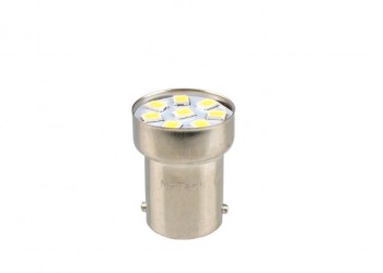 P21W G18 12V BA15s 8xSMD2835 LED ΚΟΚΚΙΝΟ BLISTER M-TECH - 2 ΤΕΜ.