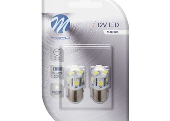 P21/5W 12V BAY15d LED 18xFlux 5mm 1,2W PREMIUM ΛΕΥΚΟ (ΔΙΠΟΛΙΚΟ) BLISTER 2ΤΕΜ. M-TECH