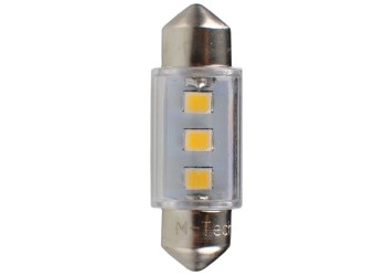ΛΑΜΠΑΚΙΑ ΠΛΑΦΟΝΙΕΡΑΣ C5W/C10W 12V SV8.5 36mm 0,38W 3xSMD2835 LED OSRAM ΛΕΥΚΟ  BLISTER 2ΤΕΜ. M-TECH