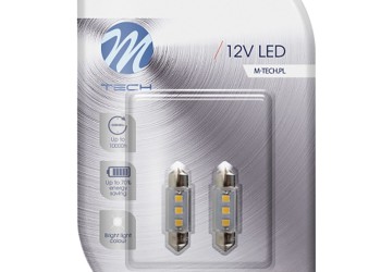 ΛΑΜΠΑΚΙΑ ΠΛΑΦΟΝΙΕΡΑΣ C5W/C10W 12V SV8.5 36mm 0,38W 3xSMD2835 LED OSRAM ΛΕΥΚΟ  BLISTER 2ΤΕΜ. M-TECH