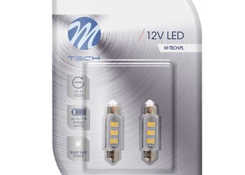 ΛΑΜΠΑΚΙΑ ΠΛΑΦΟΝΙΕΡΑΣ C5W/C10W 12V SV8.5 0,75W 41mm 6xSMD2835 LED OSRAM ΛΕΥΚΟ  BLISTER 2ΤΕΜ. M-TECH