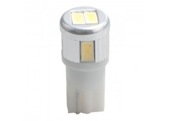 T10 W5W 12V W2,1x9,5d LED 6xSMD5730 ΛΕΥΚΟ (ΚΑΡΦΩΤΟ ΑΚΑΛΥΚΟ) BLISTER 2ΤΕΜ. M-TECH