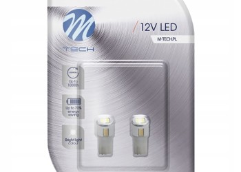 T10 W5W 12V W2,1x9,5d LED 6xSMD5730 ΛΕΥΚΟ (ΚΑΡΦΩΤΟ ΑΚΑΛΥΚΟ) BLISTER 2ΤΕΜ. M-TECH