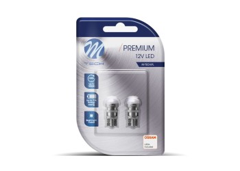 T10 W5W 12V W2.1x9.5d  1xSMD3030 LED ΛΕΥΚΟ CAN-BUS BLISTER 2ΤΕΜ. M-TECH