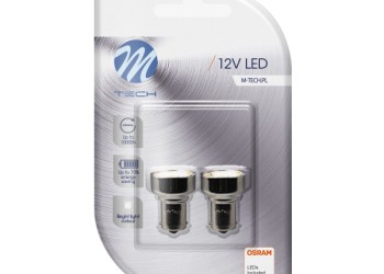 P21W 12V Ba15s 19xSMD2835 LED OSRAM ΛΕΥΚΟ BLISTER 2ΤΕΜ. M-TECH