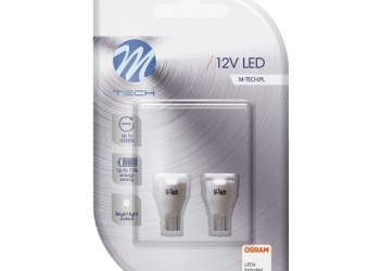 W16W 12V W2,1x9,5d 7xSMD2835 LED OSRAM ΛΕΥΚΟ BLISTER 2ΤΕΜ. M-TECH