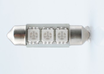 ΛΑΜΠΑΚΙΑ ΠΛΑΦΟΝΙΕΡΑΣ C5W/C10W 12V 0,72W SV8,5 36mm CAN-BUS LED 3xSMD5050 PREMIUM ΜΠΛΕ BLISTER 2ΤΕΜ
