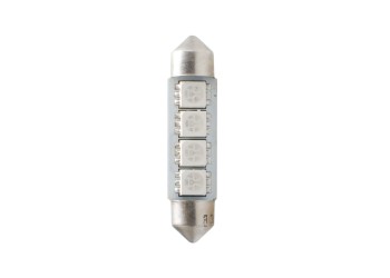 ΛΑΜΠΑΚΙΑ ΠΛΑΦΟΝΙΕΡΑΣ C5W/C10W 12V 0,96W SV8,5 41mm CAN-BUS LED 4xSMD5050 PREMIUM ΜΠΛΕ BLISTER 2ΤΕΜ.