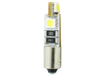 T4W 12V 0,64W BA9s (ΜΙΝΙΟΝ) LED 4xSMD5050 CAN-BUS ΛΕΥΚΟ BLISTER 2ΤΕΜ. M-TECH