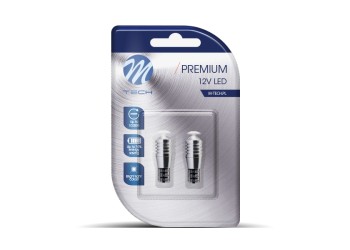 T10 W5W 12V W2,1x9,5d LED 1xSMD3535 ΛΕΥΚΟ (ΚΑΡΦΩΤΟ CAN-BUS) BLISTER 2ΤΕΜ. M-TECH