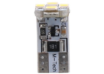 T10 W5W 12V W2,1x9,5d LED 4xSMD3528 ΛΕΥΚΟ (ΚΑΡΦΩΤΟ CAN-BUS) OSRAM LED BLISTER 2ΤΕΜ. M-TECH
