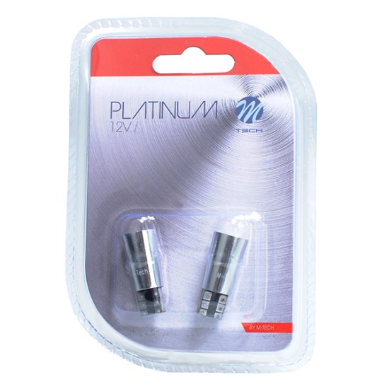 T10 W5W 12V W2,1x9,5d LED 2xSMD5730 ΛΕΥΚΟ (ΚΑΡΦΩΤΟ CAN-BUS) BLISTER 2ΤΕΜ. M-TECH