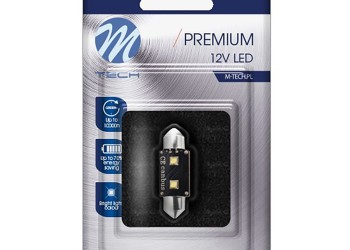 ΛΑΜΠΑΚΙ ΠΛΑΦΟΝΙΕΡΑΣ C5W/C10W 12V 6W SV8,5 36mm CAN-BUS+RADIATOR LED 2xHP CREE ΛΕΥΚΟ BLISTER - 1 ΤΕΜ.